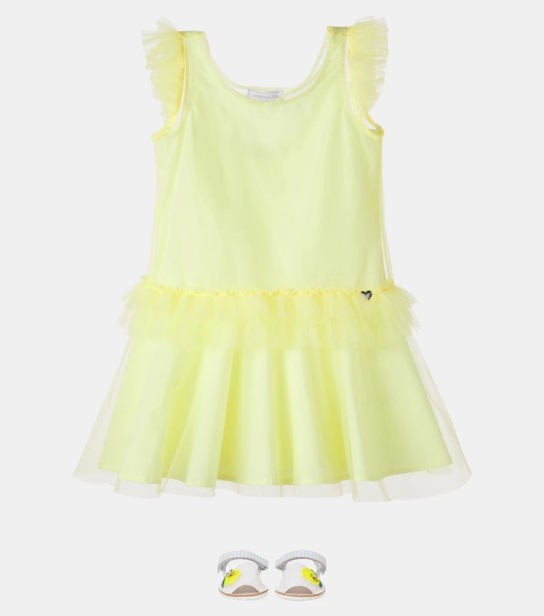 Monnalisa - Ruffled tulle dress
