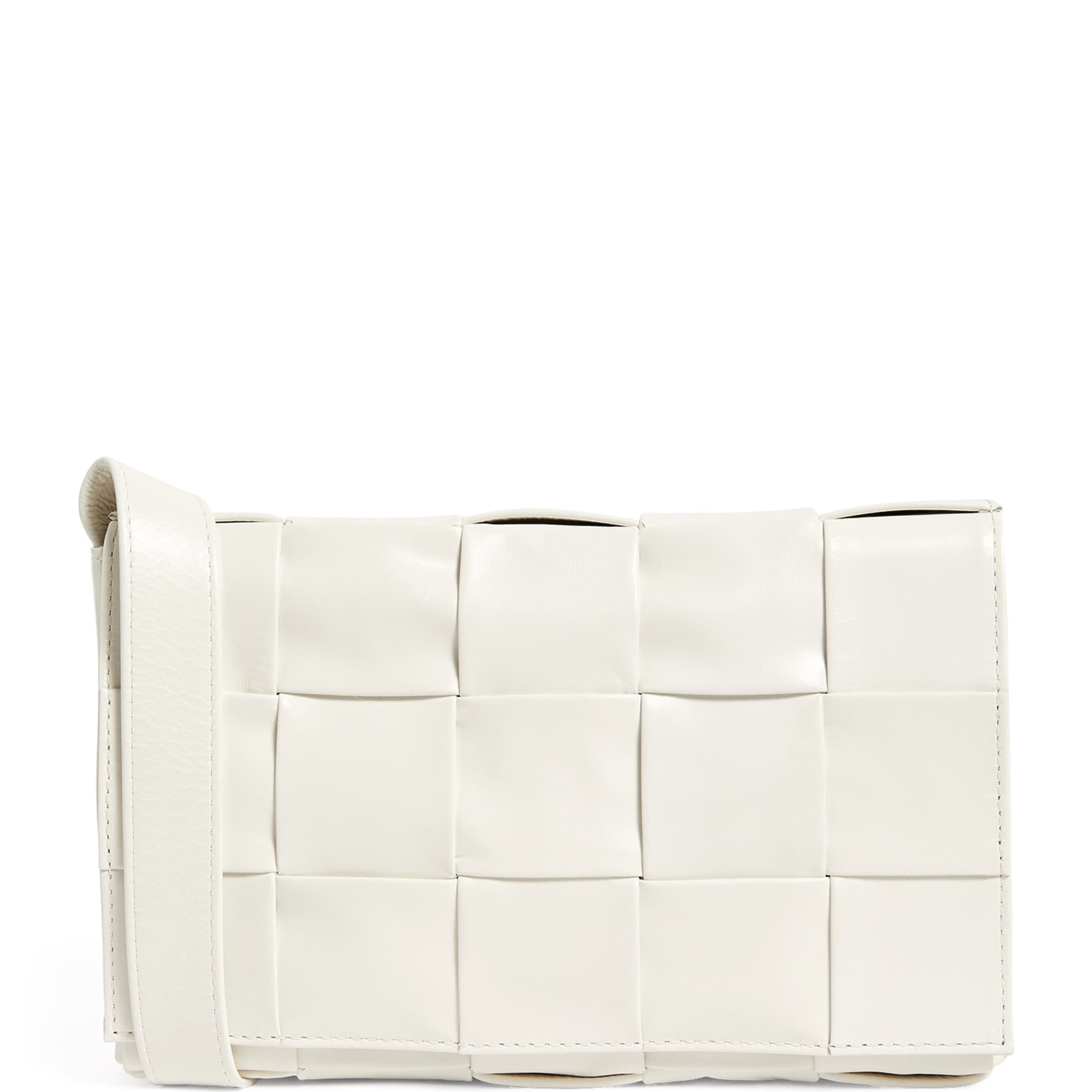 Bottega Veneta Leather Intreccio Cassette Cross-Body Bag