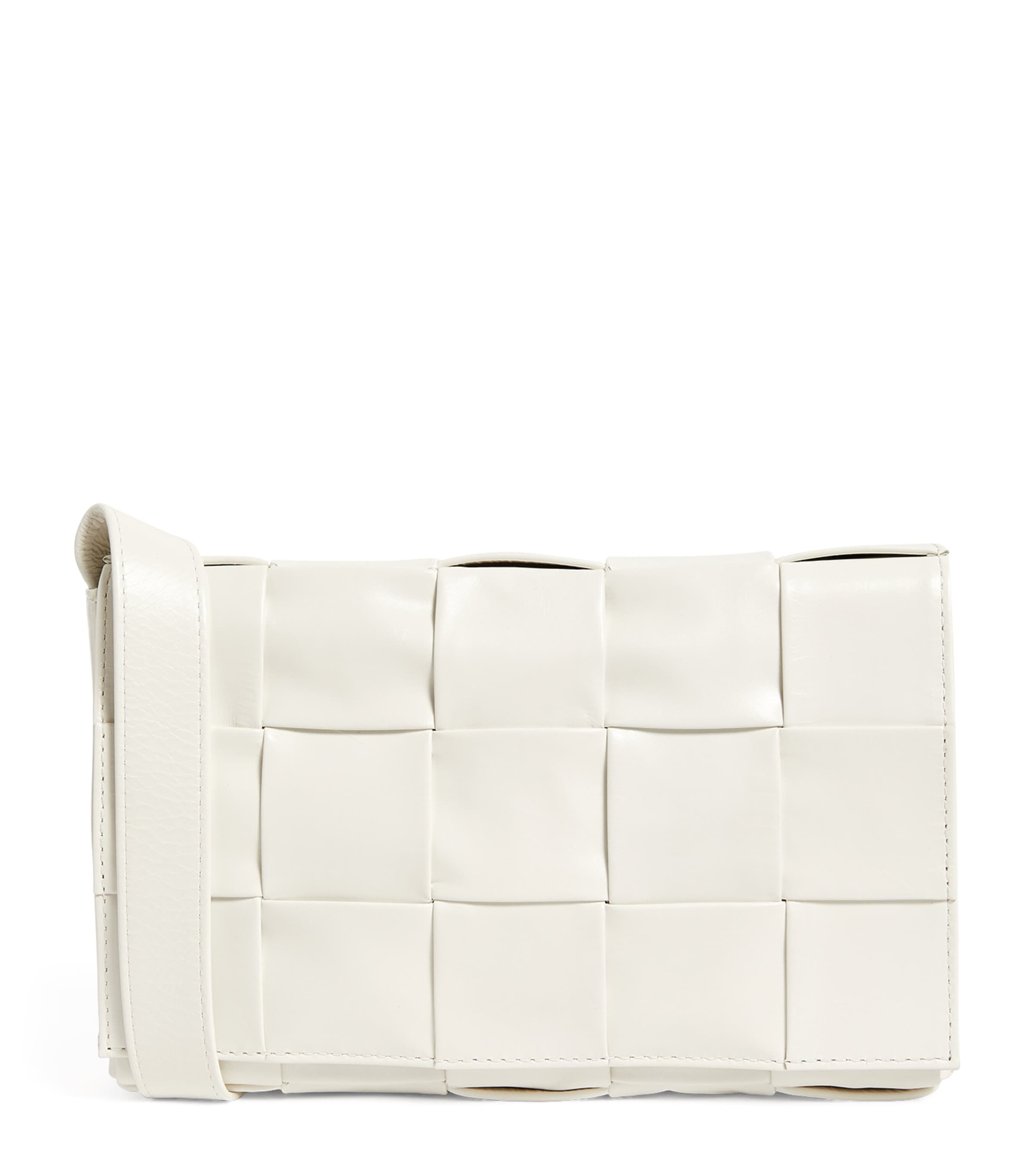 Bottega Veneta Leather Intreccio Cassette Cross-Body Bag