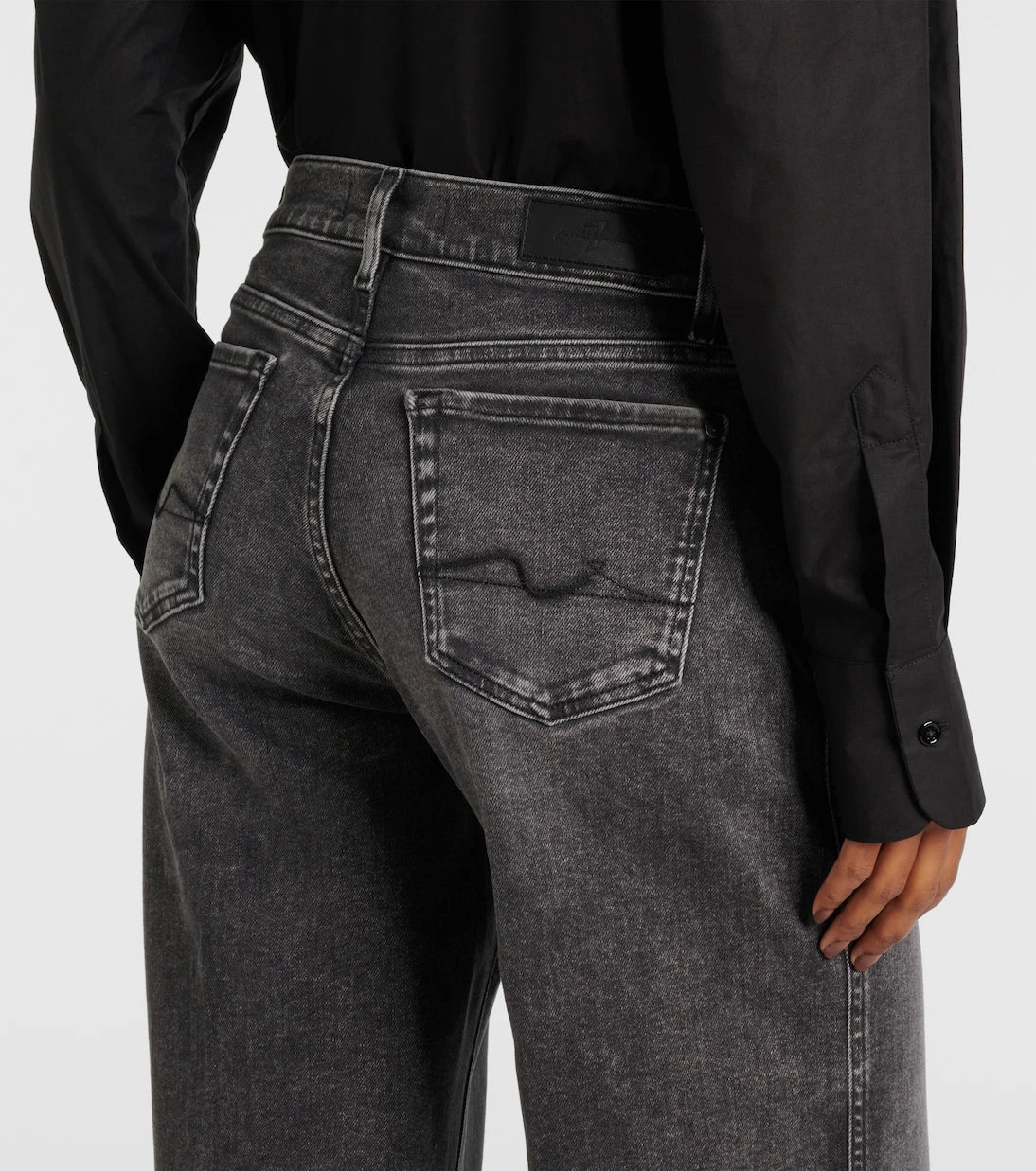 7 For All Mankind - High-rise wide-leg jeans