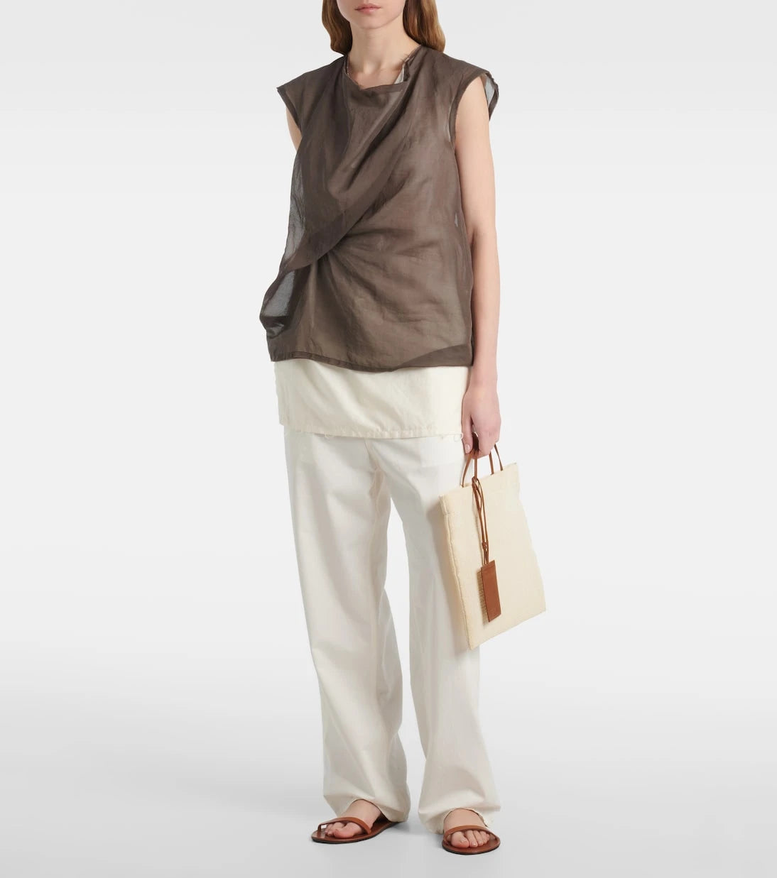 The Row - Helena leather sandals