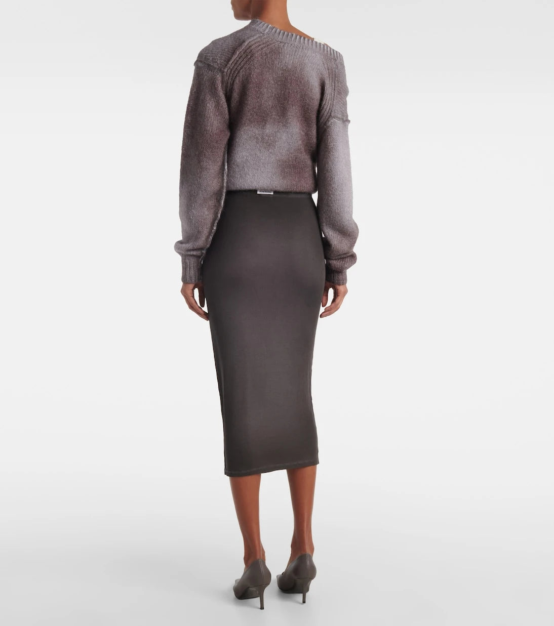 Acne Studios - تنورة ميدي متوسطة الارتفاع