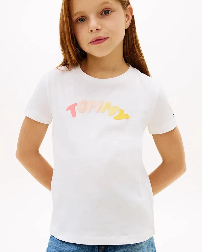 Çocuklar için pamuklu Tommy Hilfiger tişört