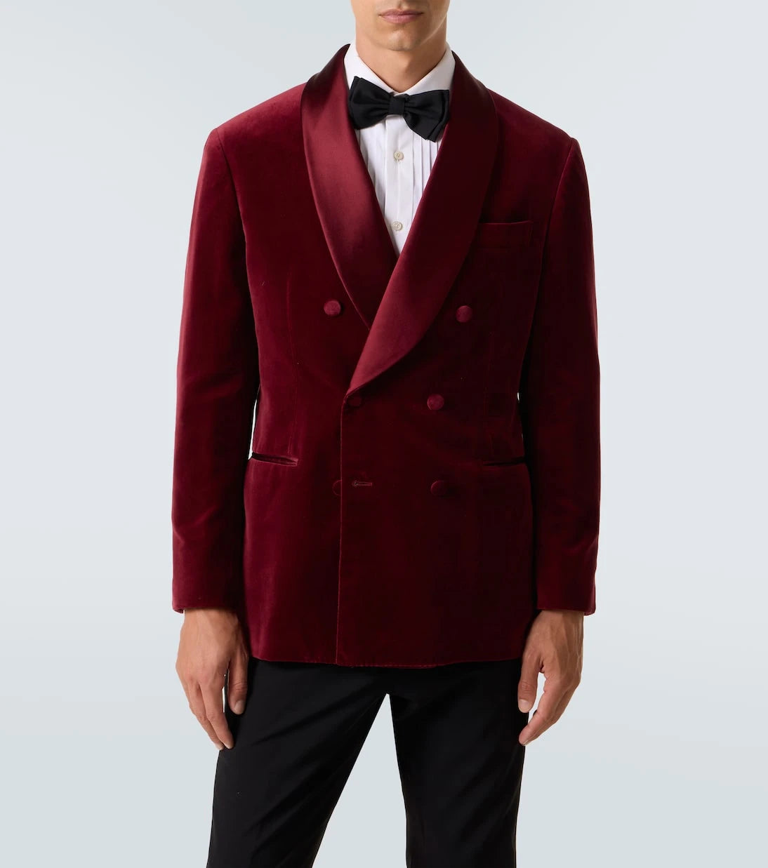 Brunello Cucinelli - جاكيت توكسيدو من القطن والمخمل الحريري