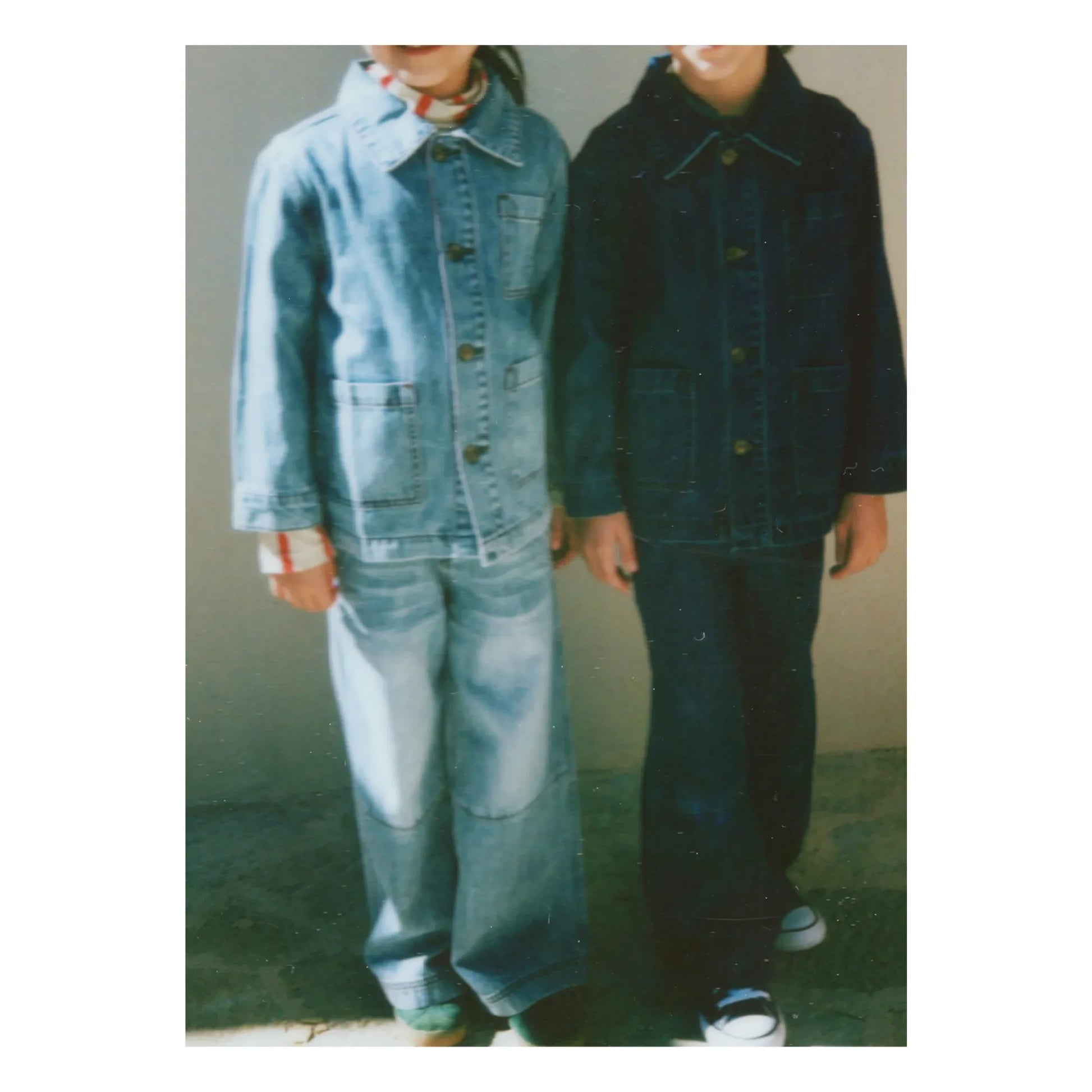 Longlivethequeen - Topstitched Wide Jeans | Denim brut