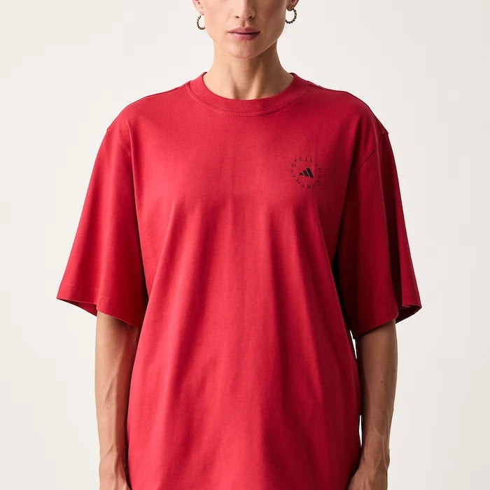 adidas by Stella McCartney kadın pamuklu oversized tişört