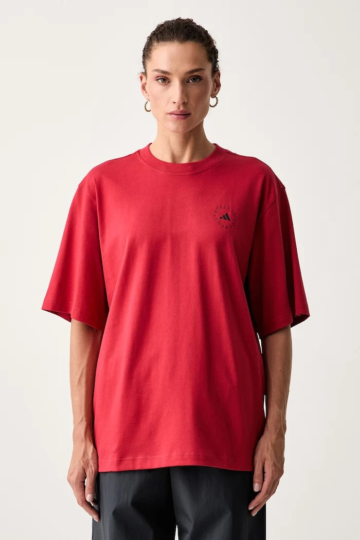 adidas by Stella McCartney kadın pamuklu oversized tişört