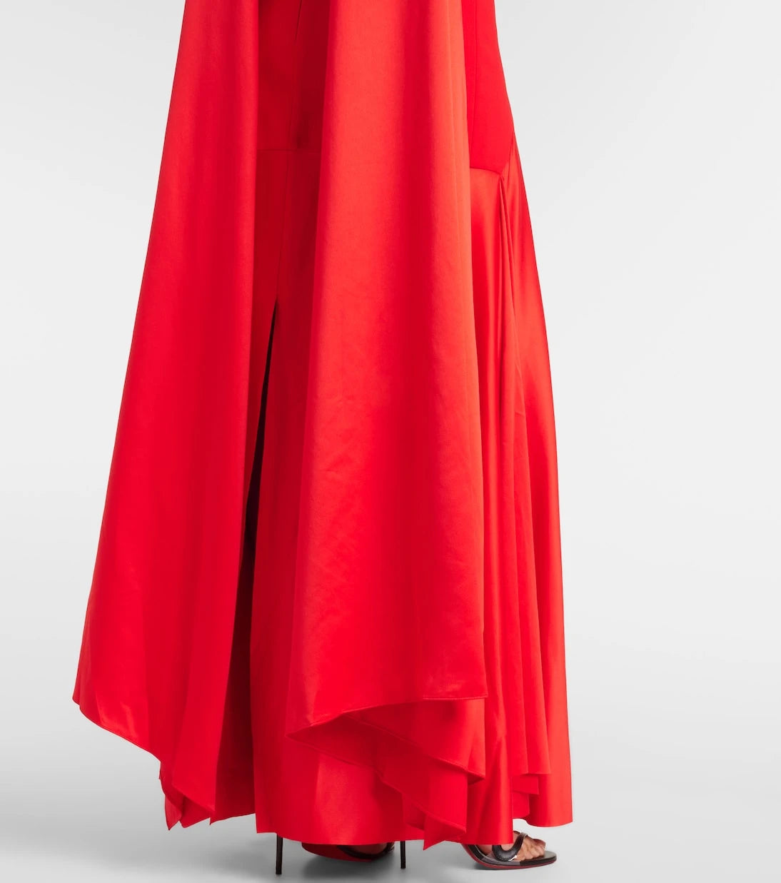 Solace London - Cece crêpe and satin maxi dress