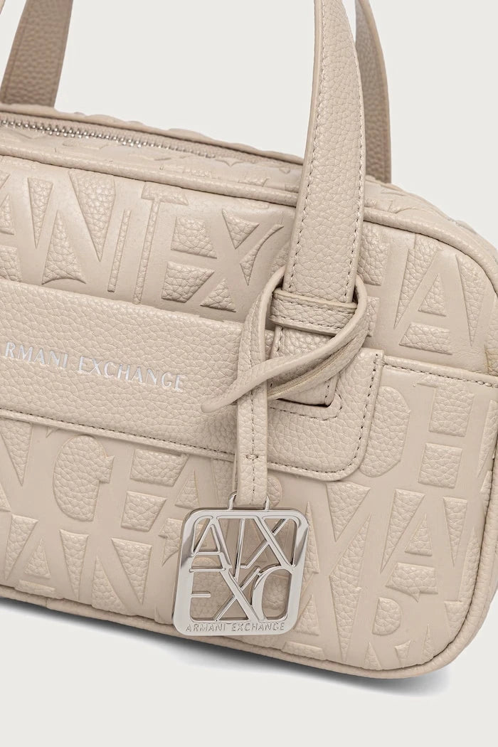 Armani Exchange kadın suni deri baguette çanta