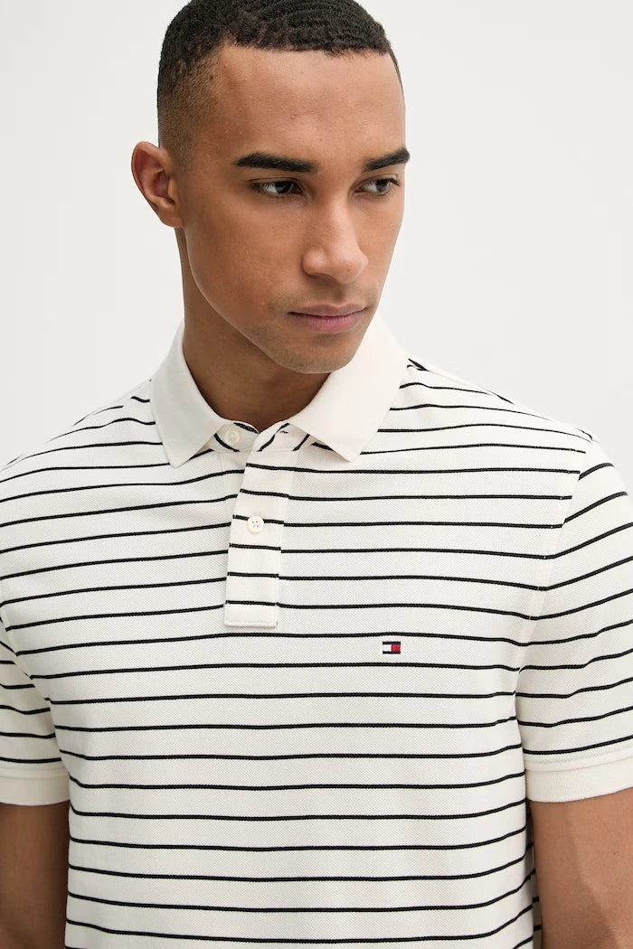 Tommy Hilfiger erkek pamuk elastan polo yaka tişört