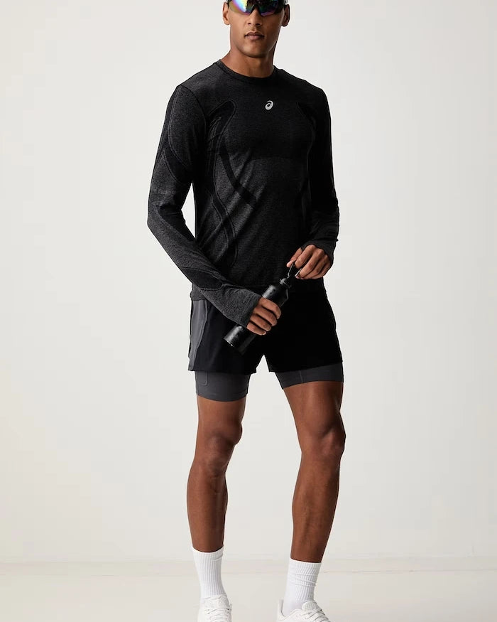 Asics erkek 2'si 1 arada şort ROAD 2-N-1 5IN SHORT