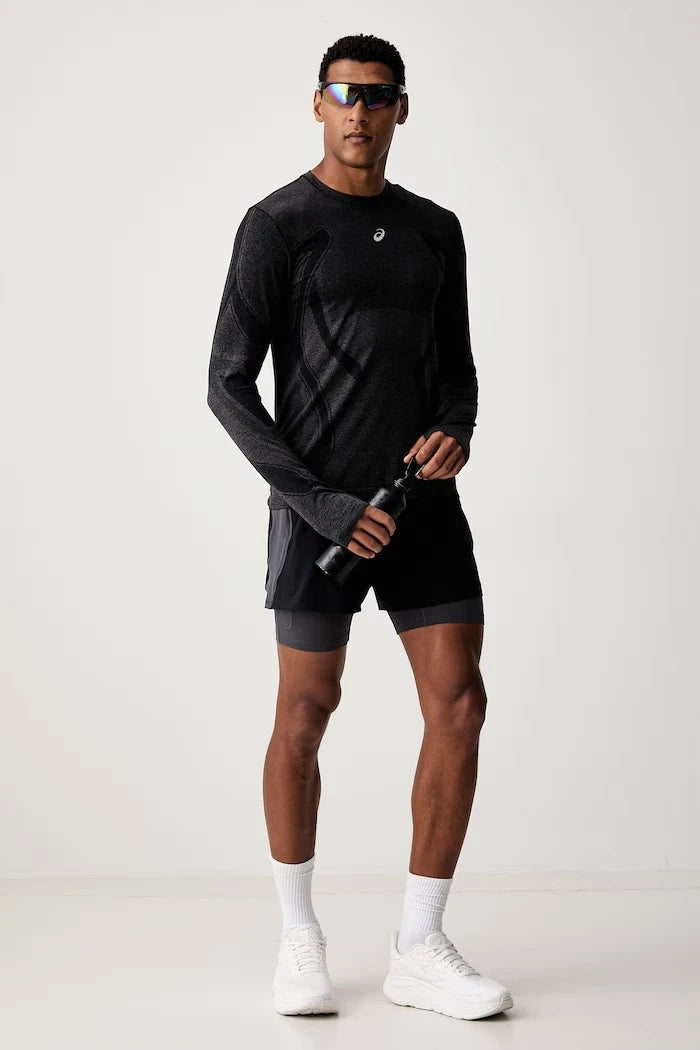 Asics erkek 2'si 1 arada şort ROAD 2-N-1 5IN SHORT