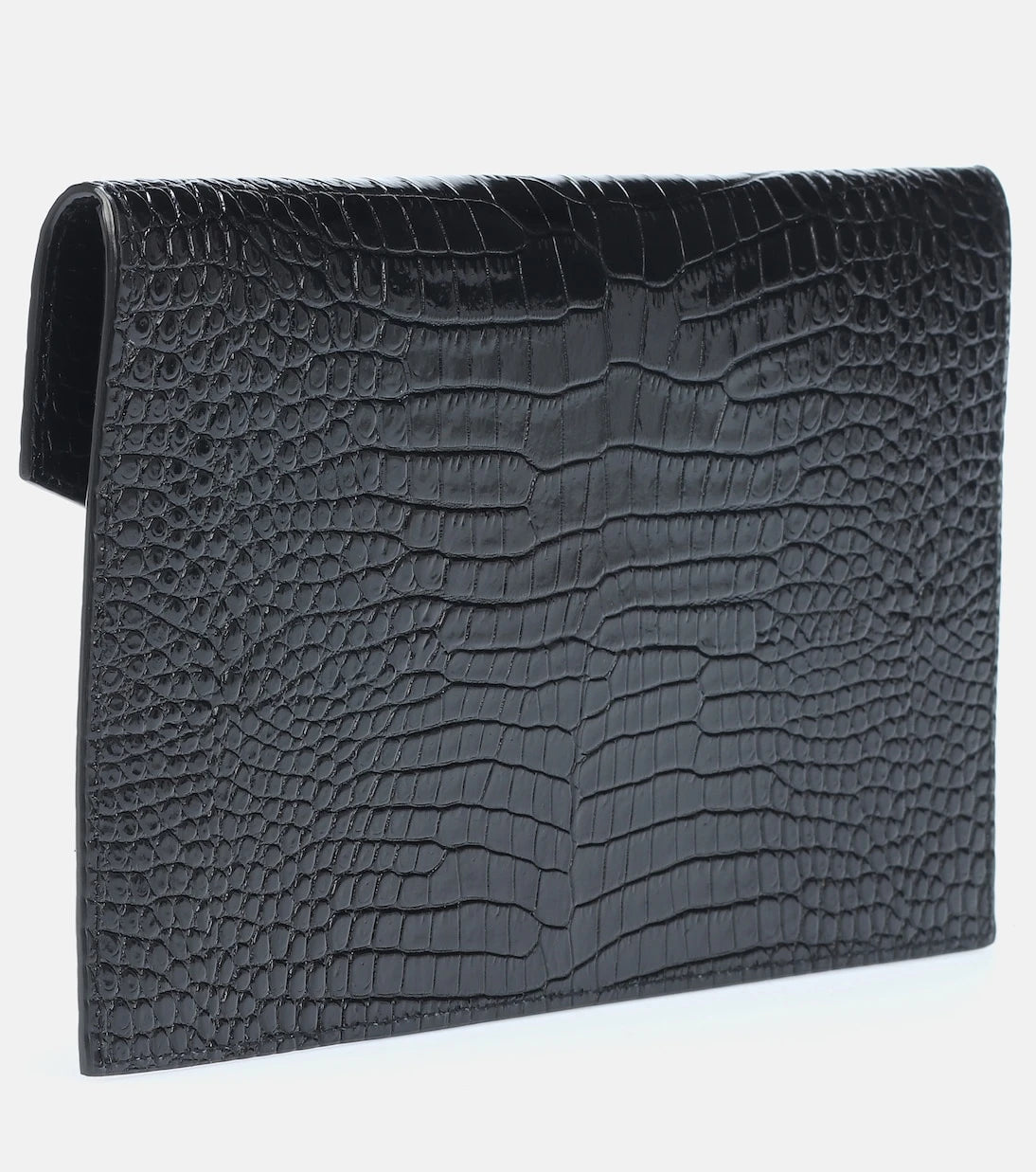 Saint Laurent - Uptown embossed leather clutch
