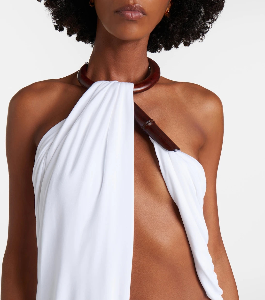 Christopher Esber - Chime asymmetric draped jersey midi dress