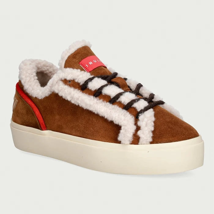 Inuikii Lila Shearling Lace Up Kadın Süet Sneaker