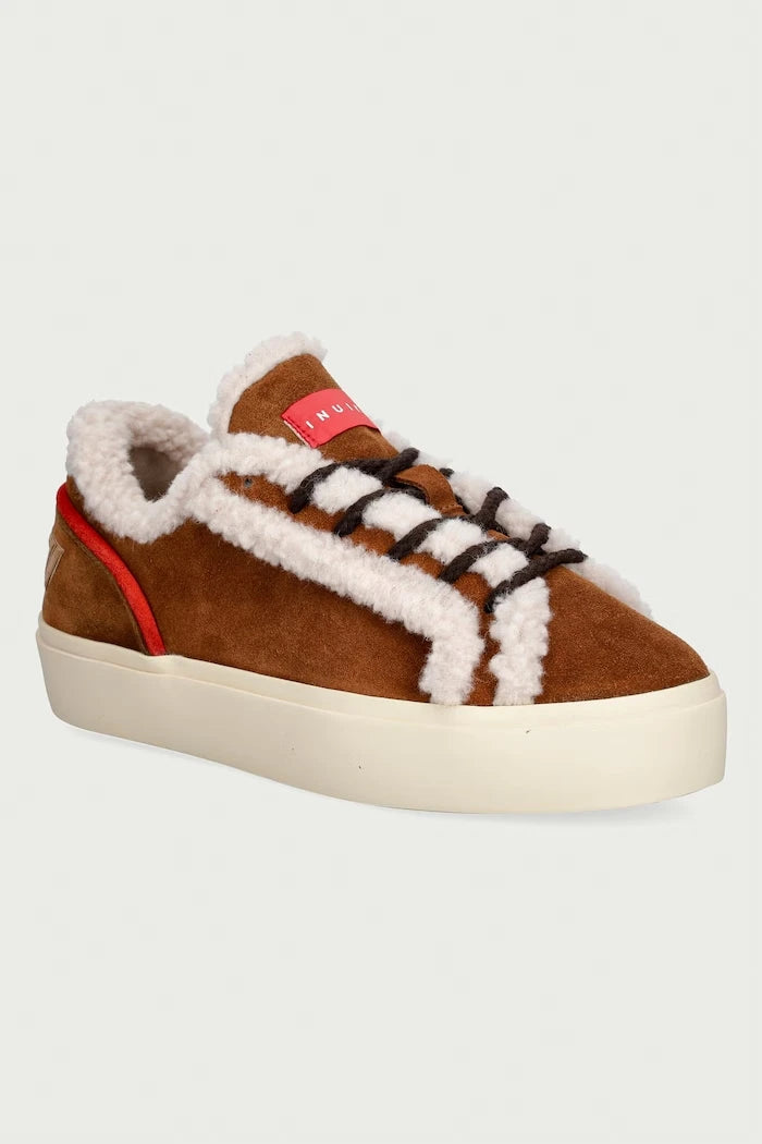Inuikii Lila Shearling Lace Up Kadın Süet Sneaker