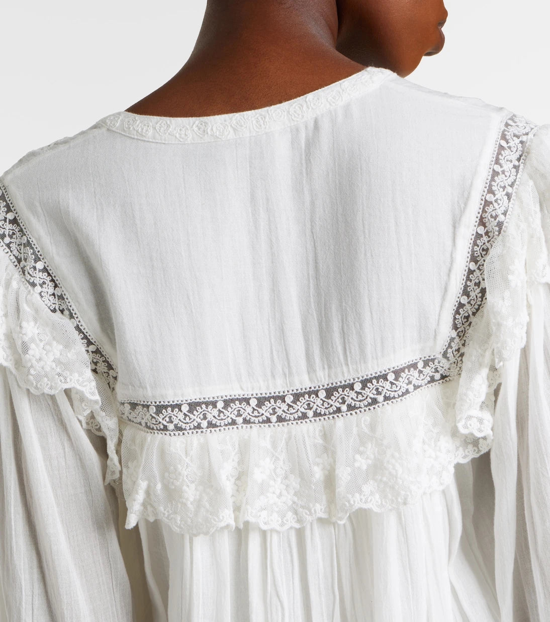 Rixo - Inez embroidered cotton minidress