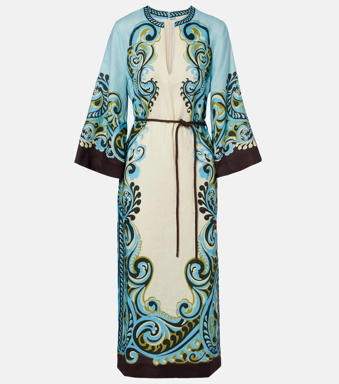 Alémais - Natalia printed linen midi dress