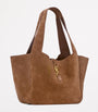 Saint Laurent Beige Suede Bea Shoulder Bag