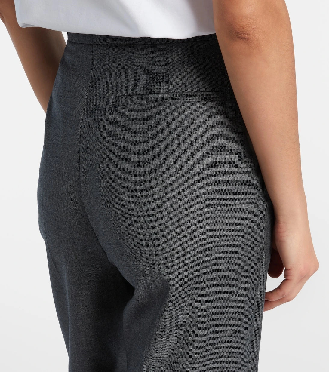 Givenchy - High-rise wool straight pants