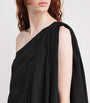 Emilia Wickstead Black Silk Draped Rosie Blouse