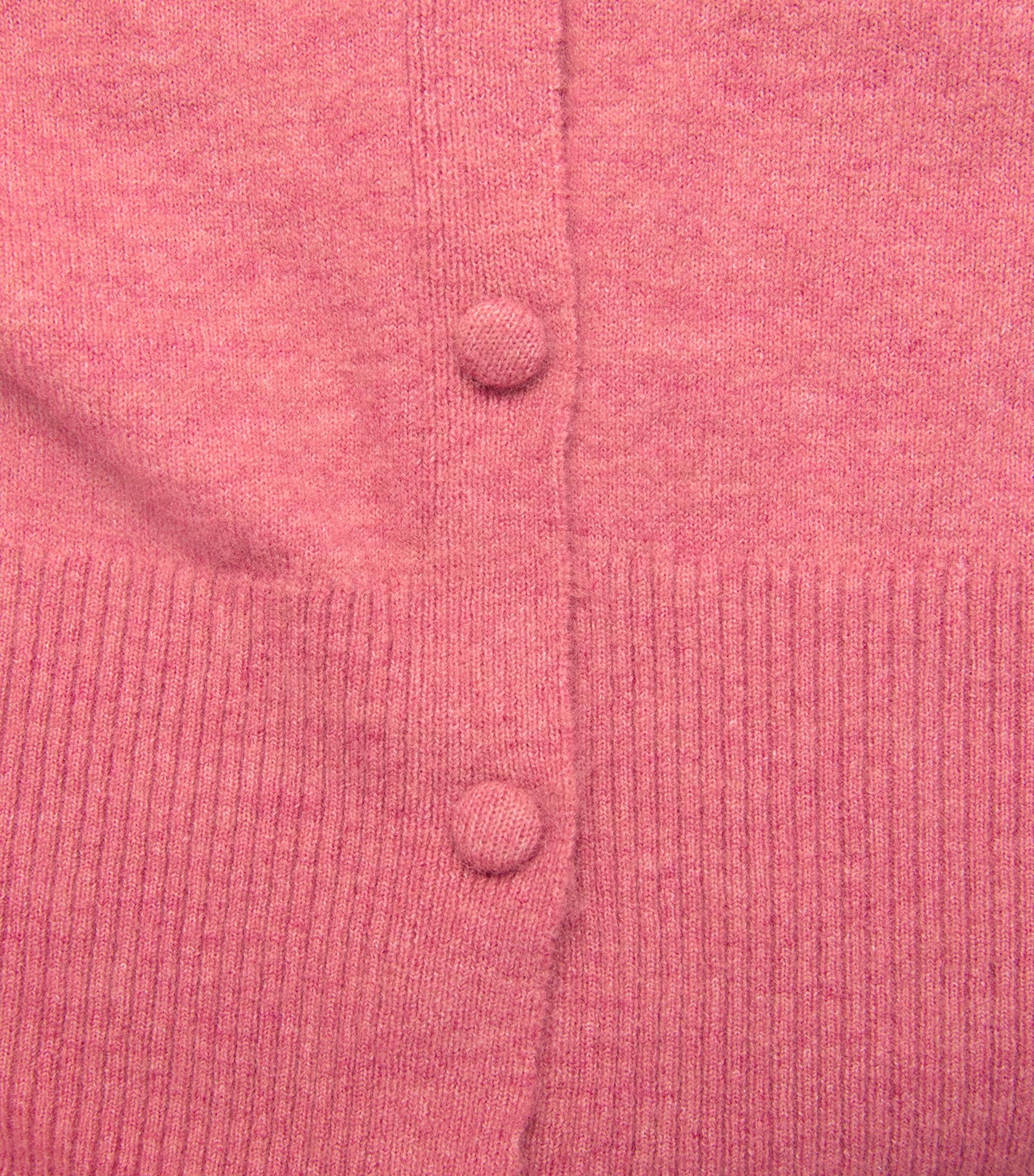Pink Embellished Cropped Cardigan