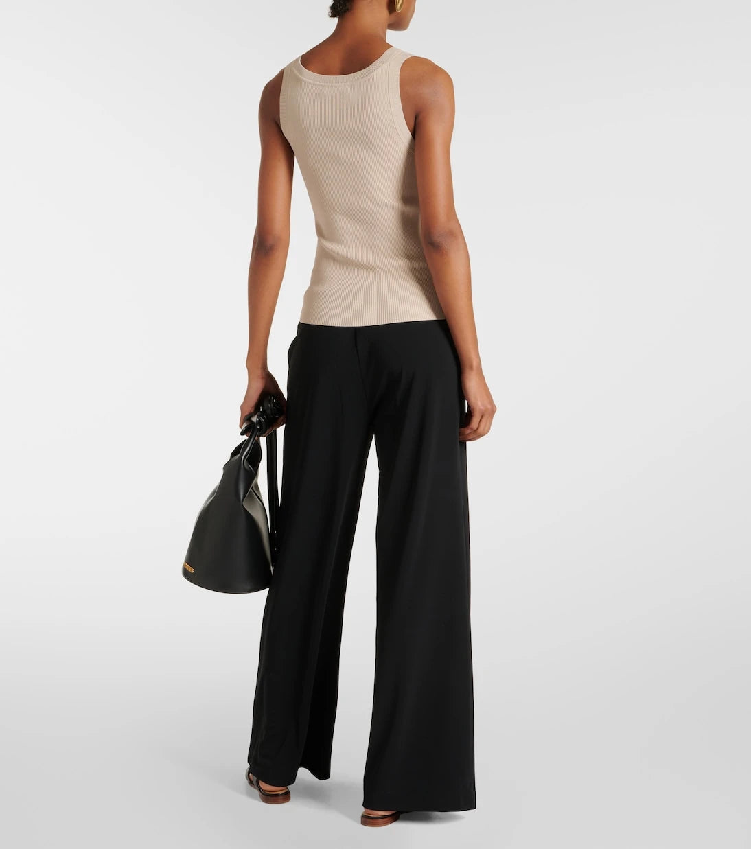 Max Mara - Leisure Siro مضلع توب تانك منسوج
