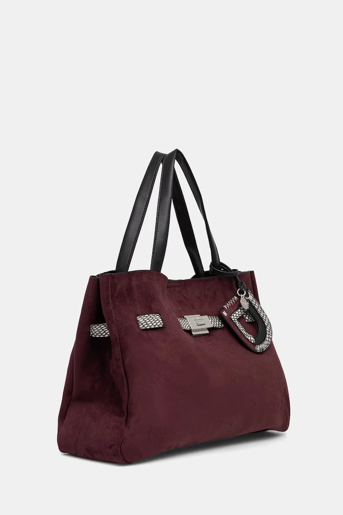 DKNY BRYAR kadın süet görünümlü shopping çanta