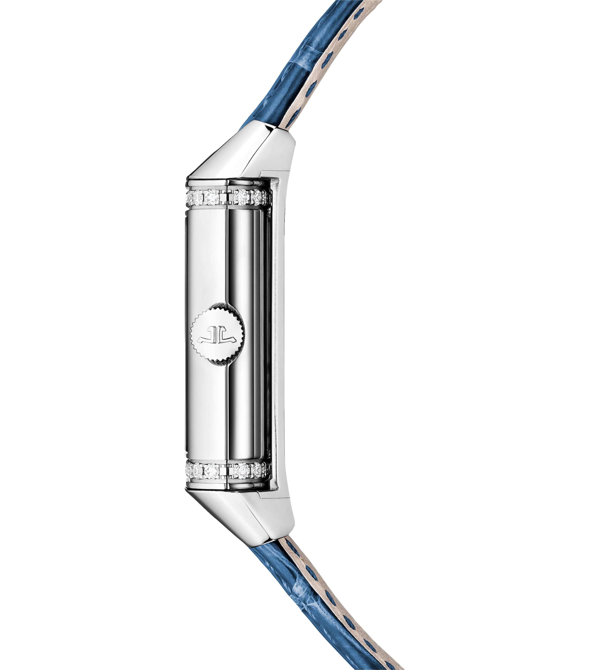 Stainless Steel and Diamond Reverso Classic Duetto Watch 24.4mm