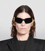 Black Bossy Cat-Eye Sunglasses