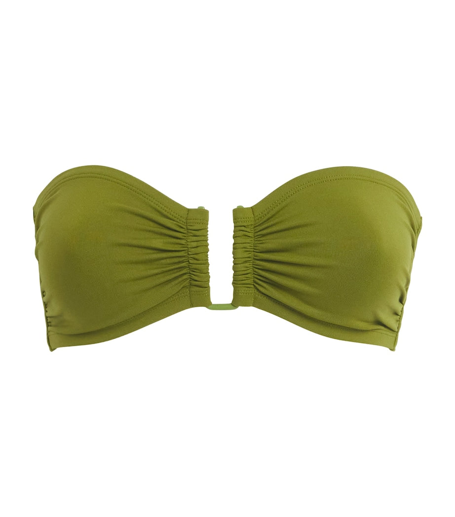 Green Show Bandeau Bikini Top