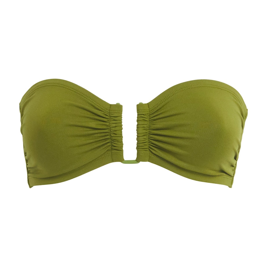 Green Show Bandeau Bikini Top