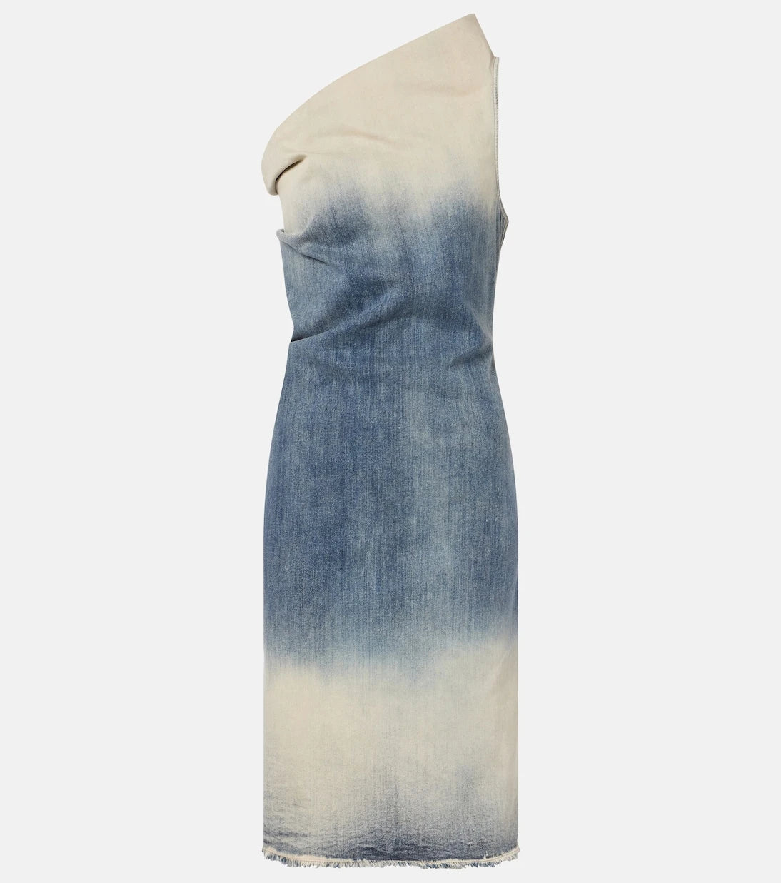 Rick Owens - Athena one-shoulder denim midi dress