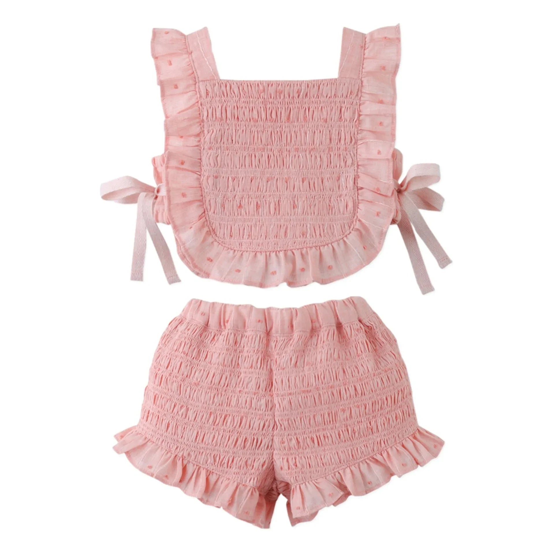 Gingersnaps - Alexa Smocked Top and Shorts Set | Pink