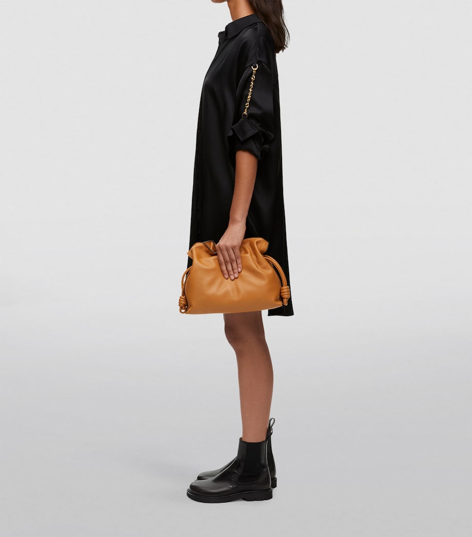 LOEWE Beige Leather Flamenco Purse