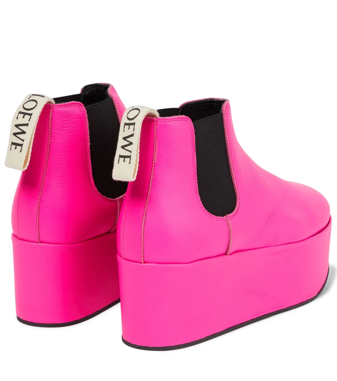 Loewe - Leather platform Chelsea boots