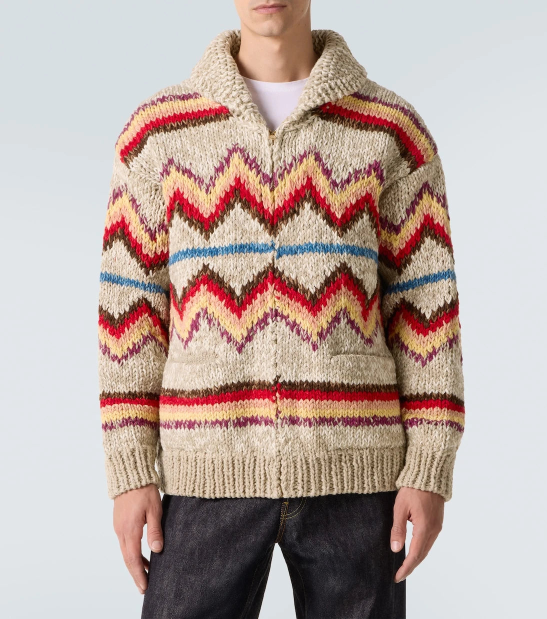 Visvim - Wool and cashmere jacquard cardigan