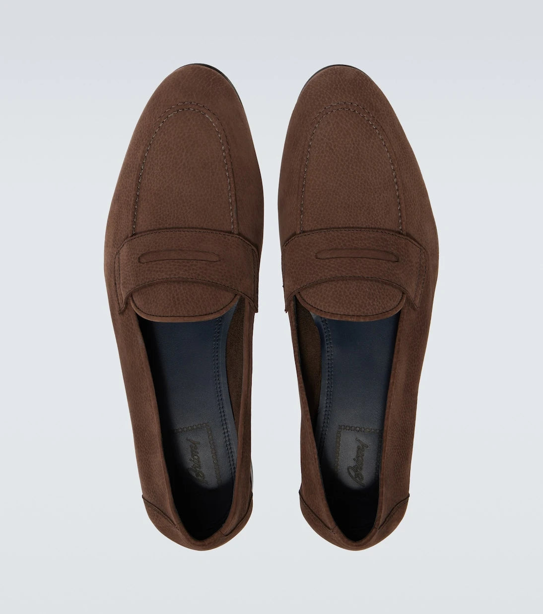Brioni - حذاء لوفر Appia الجلدي بقصّة البيني