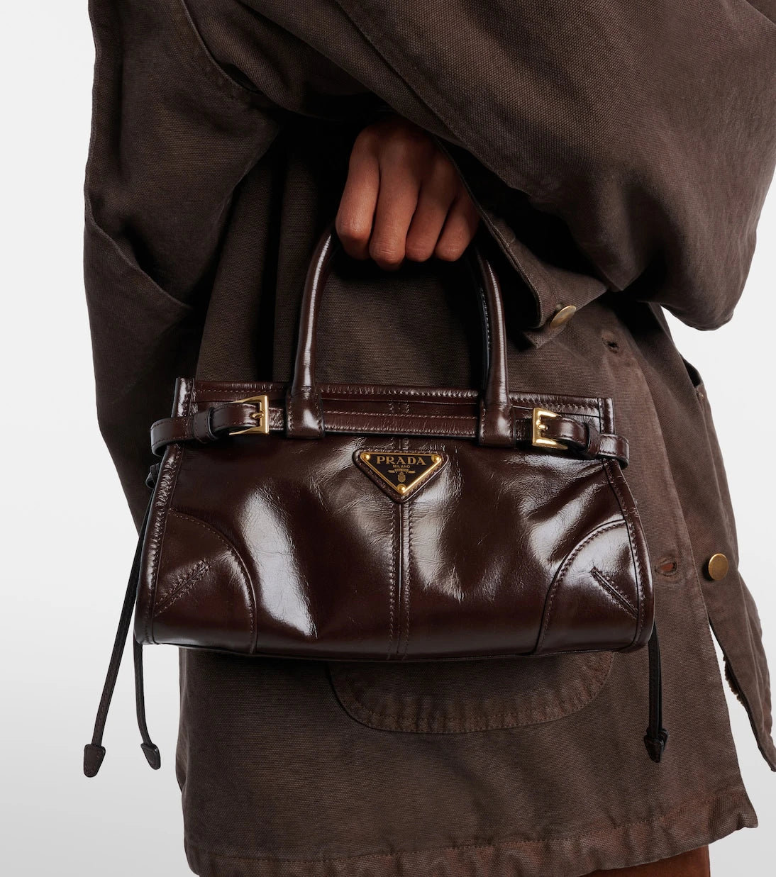 Prada - Prada Bonnie Mini deri el çantası