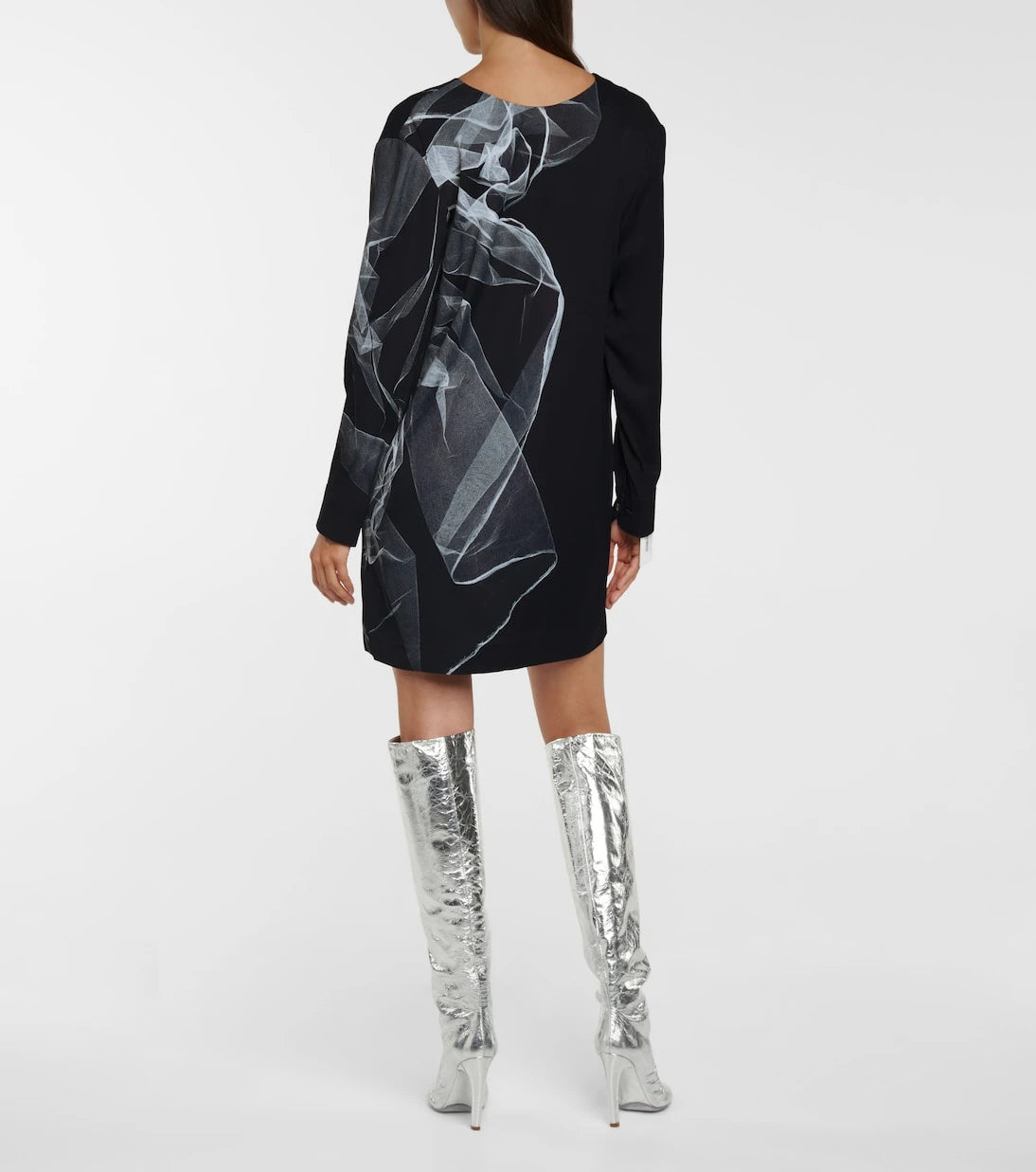 Dries Van Noten - Printed crêpe minidress