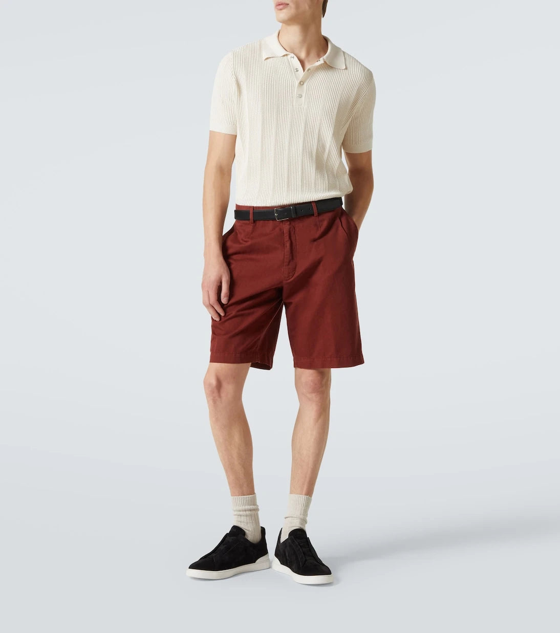 Zegna - Triple Stitch suede sneakers