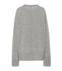 The Row Grey Sibem Wool-Cashmere Sweater