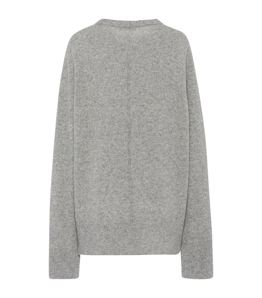 The Row Grey Sibem Wool-Cashmere Sweater