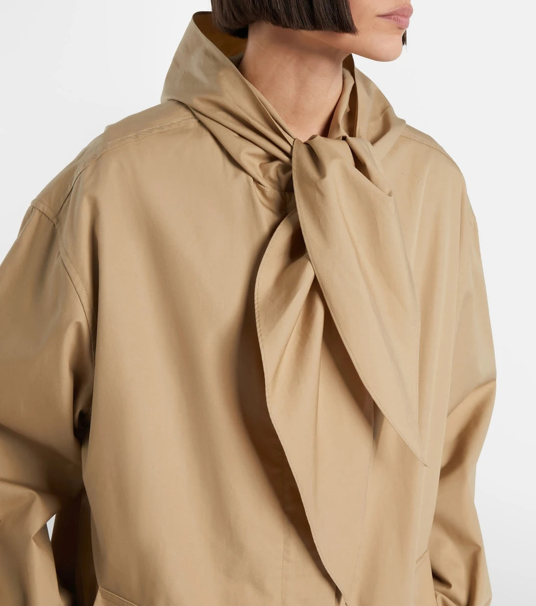 Toteme - Scarf-detail cotton jacket