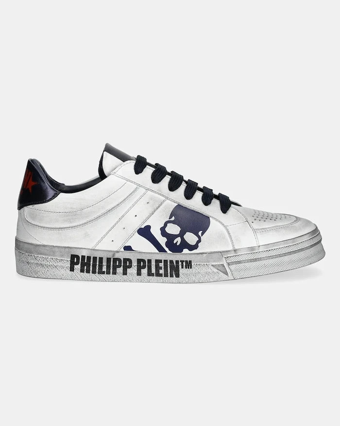 Кожени маратонки Philipp Plein Lo-Top Retrokickz TM