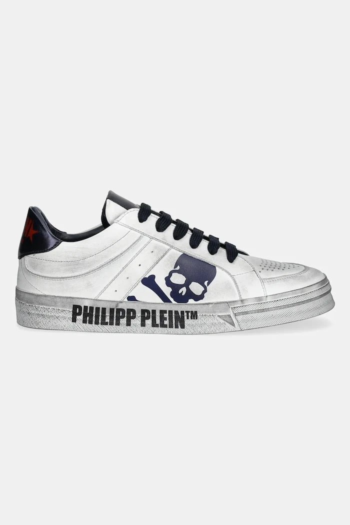 Кожени маратонки Philipp Plein Lo-Top Retrokickz TM