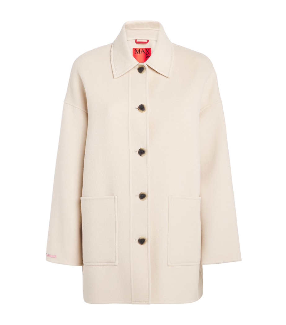 MAX&Co. White Wool-Blend Jacket