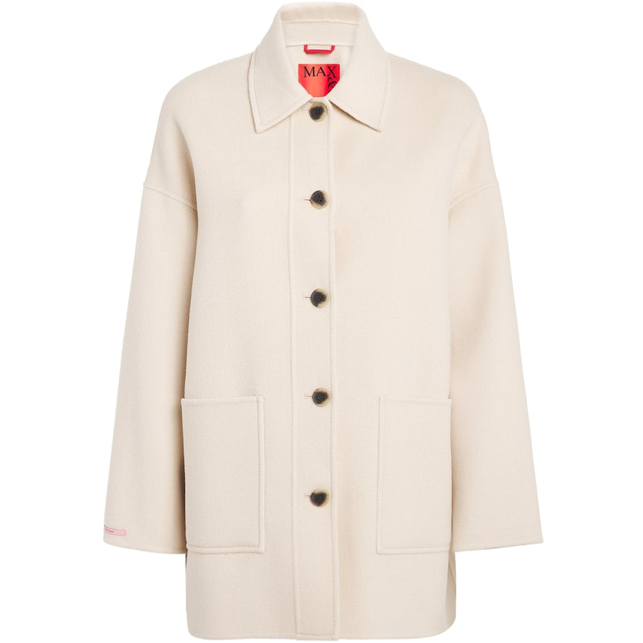 MAX&Co. White Wool-Blend Jacket