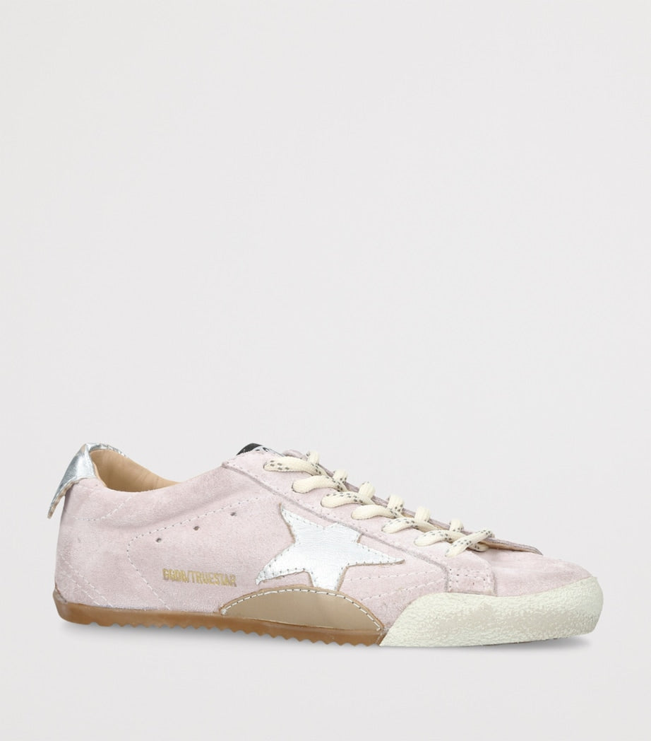 Pink Suede-Leather True Star Sneakers
