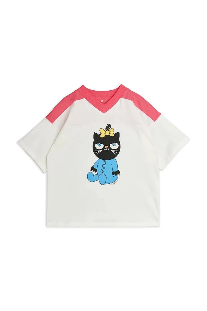 Mini Rodini pamuklu çocuk tişört Cat